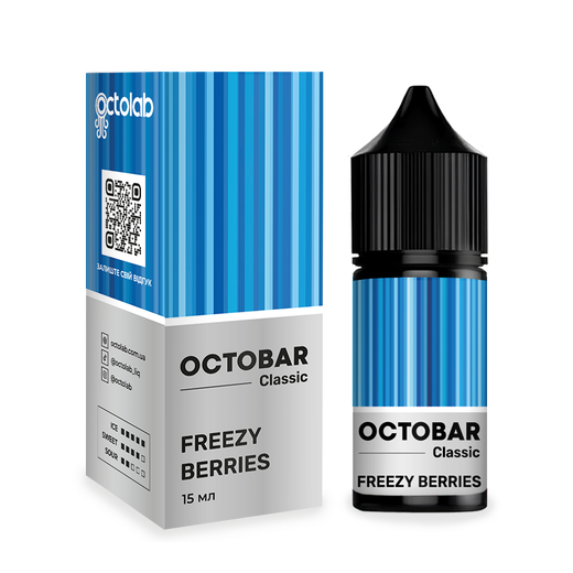 Набор солевой жидкости Octobar Classic Freezу Berries (Черника Ежевика Лед) 30 мл 50 мг