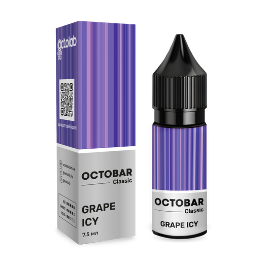 Набор солевой жидкости Octobar Classic Grape Icy (Виноград Лед) 15 мл 50 мг