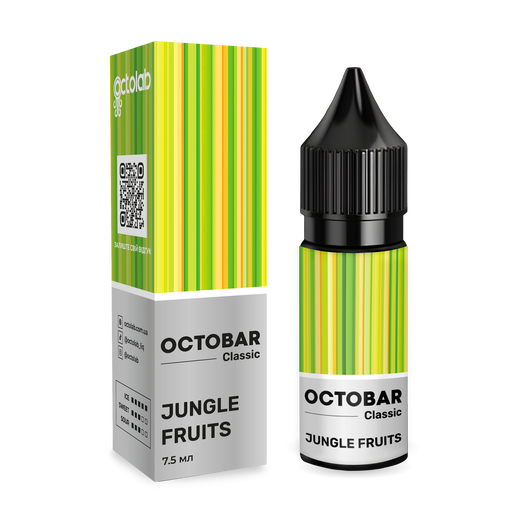 Набор солевой жидкости Octobar Classic Jungle Fruits (Маракуйя Папайя Лед) 15 мл 50 мг