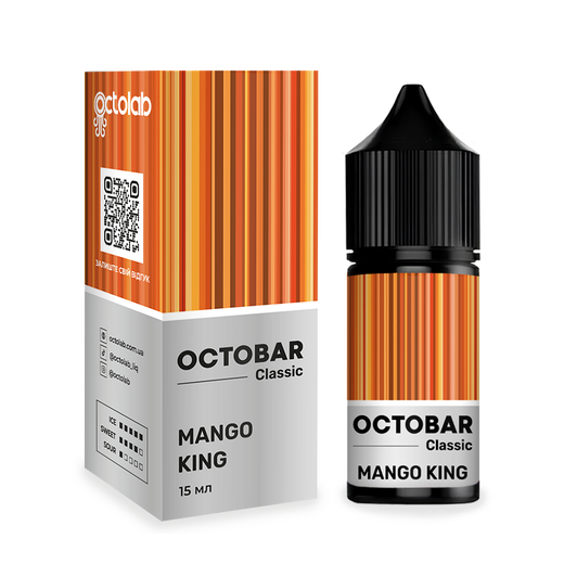 Набор солевой жидкости Octobar Classic Mango King (Манго Лед) 30 мл 50 мг