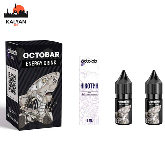 Набор солевой жидкости Octobar NFT Energy Drink (Энергетический напиток) 10 мл 50 мг