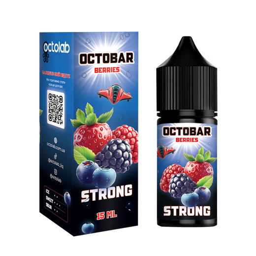 Набір сольової рідини Octobar Strong Berries (Ягоди) 30 мл 50 мг