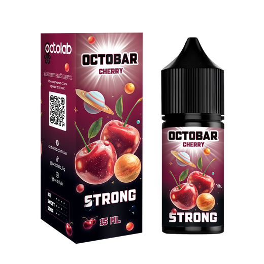 Набір сольової рідини Octobar Strong Cherry (Вишня) 30 мл 50 мг