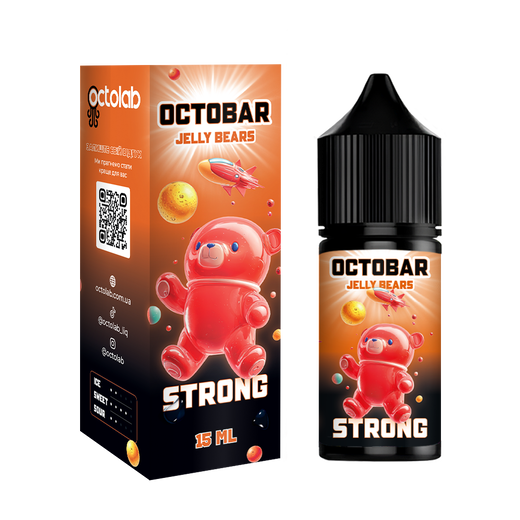 Набір сольової рідини Octobar Strong Jelly Bears (Мармеладні ведмедики) 30 мл 50 мг