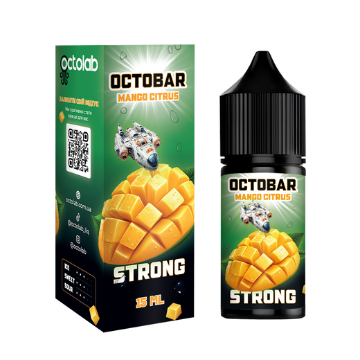 Набір сольової рідини Octobar Strong Mango Citrus (Манго Цитрус) 30 мл 50 мг