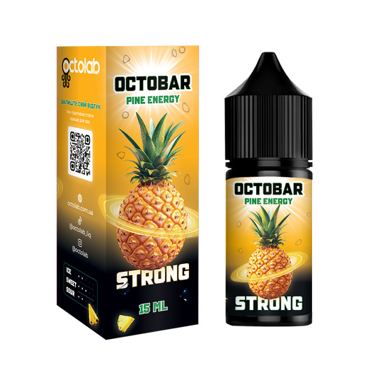 Набор солевой жидкости Octobar Strong Pine Energy (Ананасовый энергетик) 30 мл 50 мг