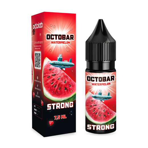 Набор солевой жидкости Octobar Strong Watermelon (Арбуз) 15 мл 50 мг