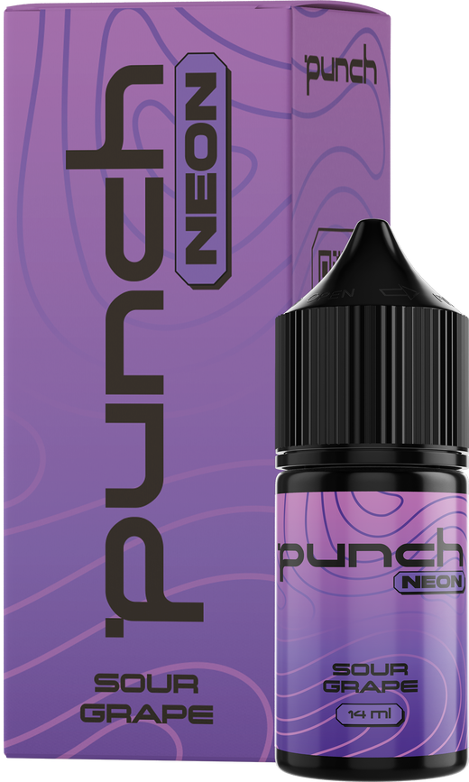 Набор Punch Neon Sour Grape (Кислый виноград) 30 мл 65 мг
