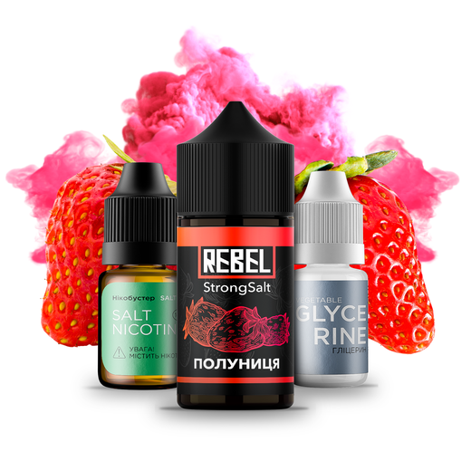 Набір Rebel StrongSalt Strawberry (Полуниця) 30 мл 40 мг