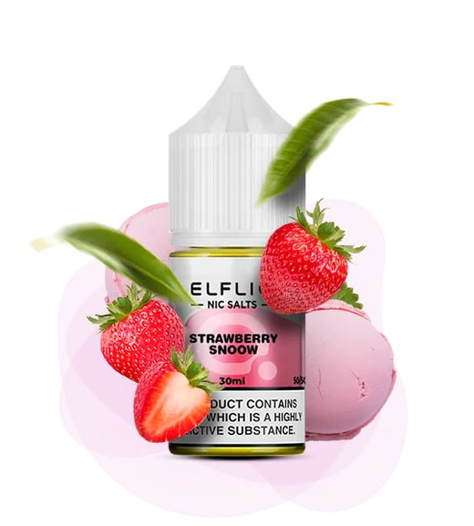 Жидкость ELFLIQ Strawberry Ice Cream (Клубника Мороженое) 30 мл 50 мг