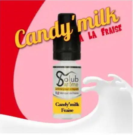 Ароматизатор Solub Arome 5мл Candy'milk fraise (Молочний коктейль із полуницею)