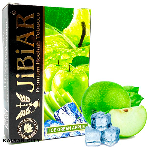 Тютюн JIBIAR Ice Green Apple (Зелене Яблуко Лід) 50 г