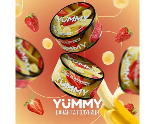 Табак Yummy Банан Клубника 100 гр