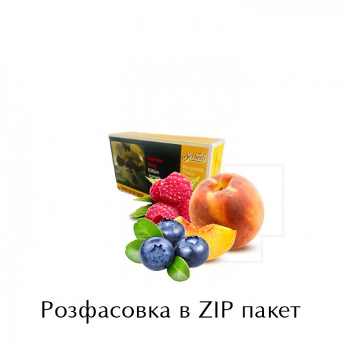 Тютюн Serbetli Raspberry Peach Blueberry (Малина Персик Чорниця) 100 гр