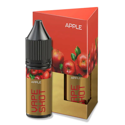 Набор солевой жидкости Vape Shot Apple (Яблоко) 15 мл 25 мг