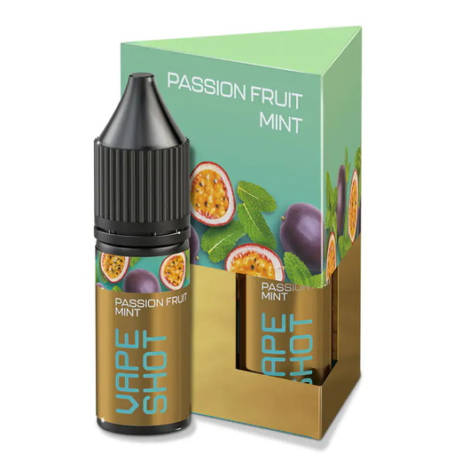 Набор солевой жидкости Vape Shot Passion Fuit Mint (Маракуйя мята) 15 мл 25 мг