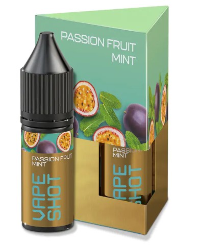 Набор солевой жидкости Vape Shot Passion Fuit Mint (Маракуйя мята) 15 мл 50 мг