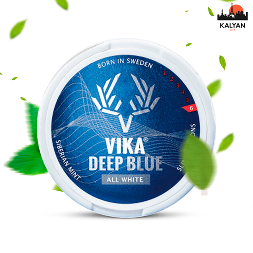 Vika Deep Blue All White