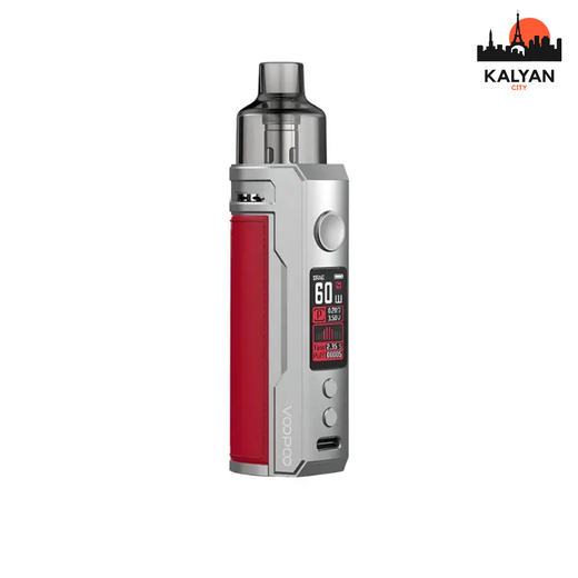 Voopoo Drag S Silver Red (Серебро с красным)