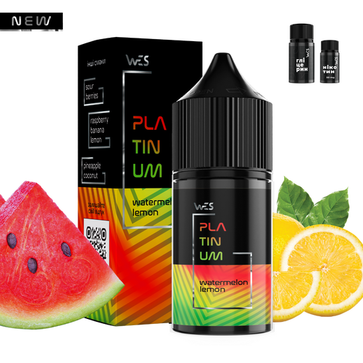 Набор солевой жидкости WES Platinum Watermelon Lemon (Арбуз Лимон) 30 мл 65 мг