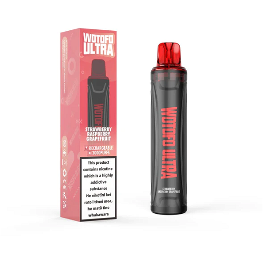 Одноразка Wotofo Ultra 3000 Strawberry Raspberry Grapefruit (Клубника Малина Грейпфрут)