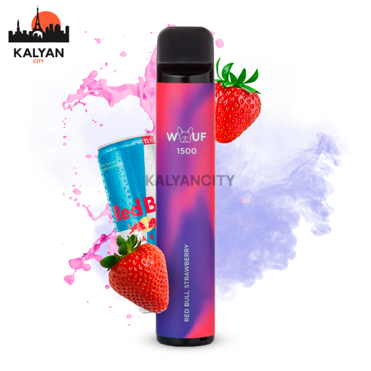 Wouf 1500 Red Bull Strawberry (Енергетик Полуниця)