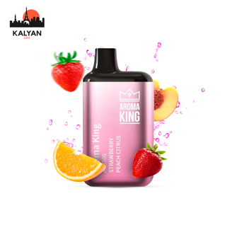 Одноразовий Pod Aroma King 5500 Strawberry Peach Citrus (Полуниця Персик Цитрус) 5%