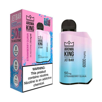 Одноразовый POD Aroma King JetBar 6000 Strawberry Guava 5% (Клубника с гуавой)