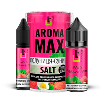 Набір Aroma MAX без нікотину Strawberry Wild Strawberry (Полуниця Суниця) 30мл