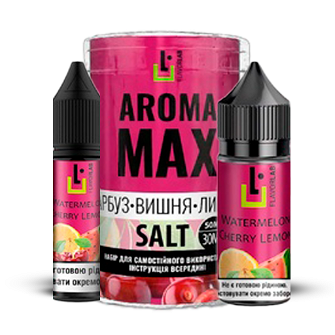 Набір Aroma MAX без нікотину Watermelon Cherry Lemon (Кавун Вишня Лимон) 30мл
