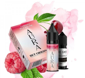 Набор солевой жидкости Aura Original Cherry Pleasure (Вишня Малина) 30 мл 50 мг