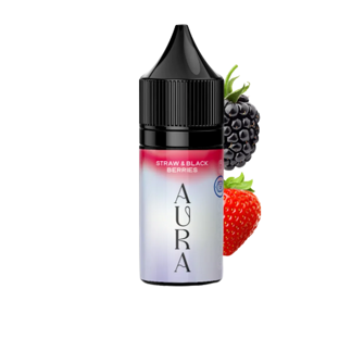 Рідина Aura Straw & Black Berries (Ожина Полуниця) 15 мл 50 мг