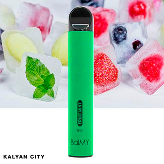 Одноразовая электронная сигарета BalMY Акциз Fruit Mint (Фруктовая Мята) 500 puff