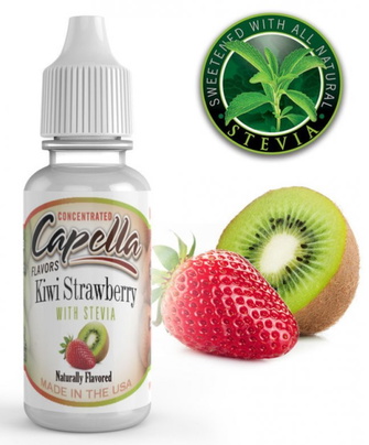 Ароматизатор Capella 10мл Kiwi Strawberry with Stevia (Киви Клубника Сладость)