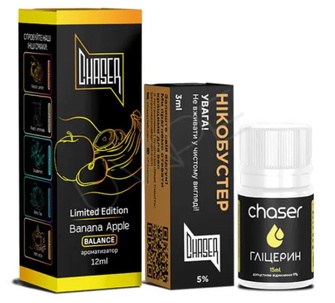 Набор Chaser Black 30 мл Banana Apple Limited (Банан Яблоко)