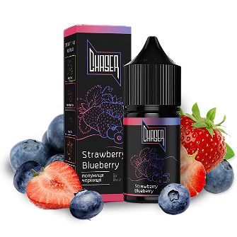 Рідина Chaser Black Salt 30 мл 50 мг зі смаком Полуниці та Чорниці (Strawberry Blueberry)