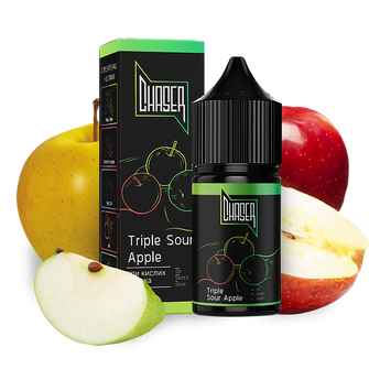 Рідина Chaser Black Salt 15 мл 50 мг зі смаком Потрійного Кислого Яблука (Triple Sour Apple)