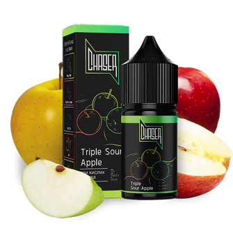 Рідина Chaser Black Salt 30 мл 50 мг зі смаком Потрійного Кислого Яблука (Triple Sour Apple)