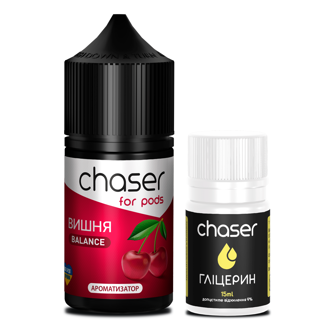 Набір Chaser For Pods без нікотину Cherry (Вишня) 30мл