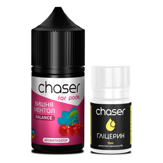 Набір Chaser For Pods без нікотину Cherry Mint (Вишня М'ята) 30мл