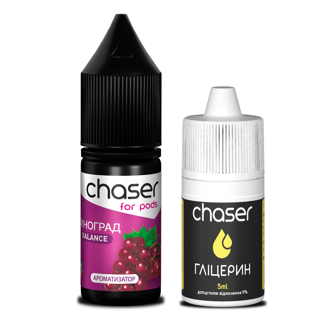 Набір Chaser For Pods без нікотину Grapes (Виноград) 10мл
