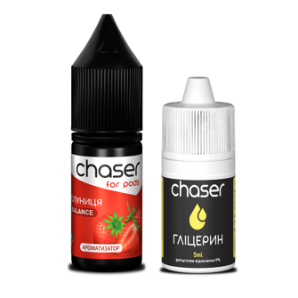 Набір Chaser For Pods без нікотину Strawberry (Полуниця) 10мл