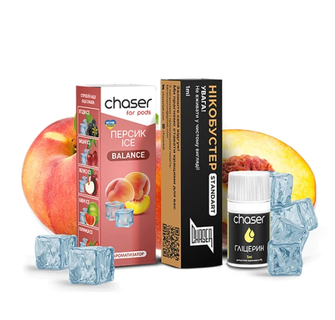 Набор Chaser For Pods Ice 10 мл 50 мг Peach (Персик)