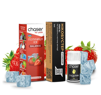 Набор Chaser For Pods Ice 10 мл 50 мг Strawberry (Клубника)