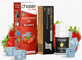 Набір Chaser For Pods Ice 10 мл Strawberry (Полуниця)