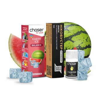 Набор Chaser For Pods Ice 10 мл 50 мг Watermelon (Арбуз)