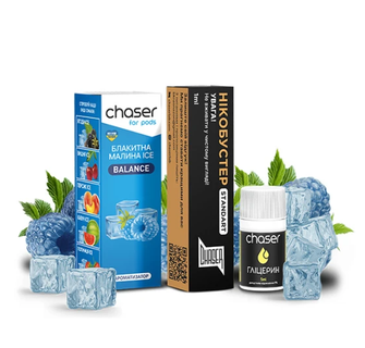 Набір Chaser For Pods Ice 30 мл 50 мг Blue raspberry (Блакитна малина)