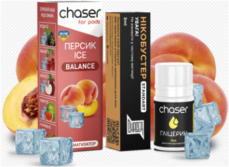 Набір Chaser For Pods Ice 30 мл Peach (Персик)