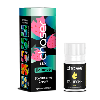 Набір Chaser Lux без нікотину Strawberry Cream (Полуниця Крем) 30мл