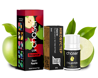 Набор Chaser Lux Sour Apple (Кислое Яблоко) 30мл